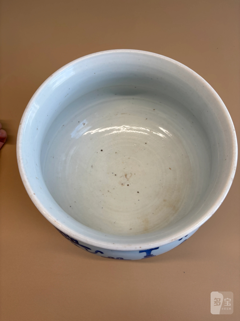 清康熙 青花博古图香炉 - 图6